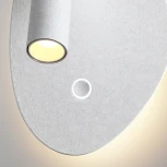 Спот настенный Odeon Light Roy 7183/9WL белый ice crack/металл IP20 LED 9W 580Лм 2700K/3300K/4000K 120° 220V