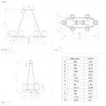 Подвесная люстра Eglo Edale 43782