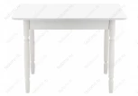 Обеденный стол из дерева Woodville Вуди белый глянец 319903