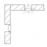 Профиль встраиваемый RC-2206 SWG