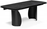 Керамический стол Woodville Готланд 160(220)х90х79 черный мрамор / черный 553536