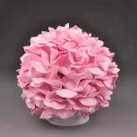 Интерьерная настольная лампа Uniel Гортензия ULW-R07 T/3000K/150C/A Белый/Светлая роза (220V, цветы, лепестки)