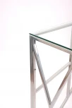 Консольный стол AllConsoles 1054-CS clear серебряный