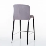 Стул полубарный Albert в шортиках, бархат серый Top Concept 2001000000890