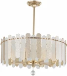 Подвесная люстра хрустальная на штанге Arte Milano Sorrento-3109 373109/8/350/580 GD (220V)