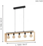 Подвесной светильник Eglo Famborough 43414 (220V, на проводе)