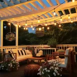 Гирлянда Feron 41826 CL50-13-1 Евро Белт-лайт на подвесах черный IP65 13м