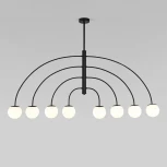 Потолочная люстра на штанге Eurosvet Cenacolo 30179/8 черный (220V)