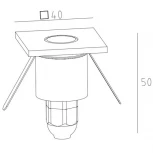 Встраиваемый светильник уличный Oasis Light W12693