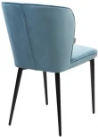 Стул НЕКСТ Barkhat 88 Бирюзовый, велюр без пальчиковый"/ черный каркас М-City"