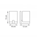 Настенный светильник Lightstar Qubica 805610 (220V, куб)