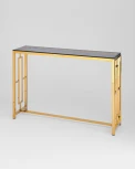 Консоль Stool Group БРУКЛИН 115*30 золото стекло smoke УТ000001496