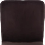 Стул GILLIAN (mod. 0137017-NI) металл/вельвет, 45х52,5х78 см, серо-коричневый S108 (84 Brown)/черный Tetchair 15509