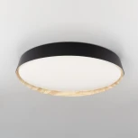 Потолочный светильник RGB круглый Citilux Bonny CL754451G Черный+Клен LED с пультом (220V, круглые)