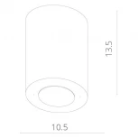 Накладной точечный светильник Arte Lamp Facile A5118PL-1WH (LED, 220V)