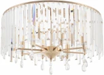 Потолочная люстра хрустальная на штанге Arte Milano Sorrento-2509 372509/8/590 GD (220V)