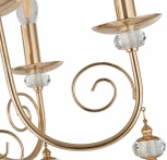Подвесная люстра Arte Milano AM346109 346109/8 FGD (220V, подвески, на цепи, подсвечник, свеча)