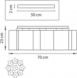 Потолочная люстра Lightstar Nubi 802097 (220V)