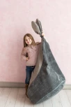 Кресло мешок Dreambag Зайчик Серый (Классический) 19192