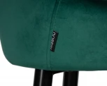 Стул полубарный DOBRIN CHRISTIAN'65 (черные ножки, зеленый велюр (V108-64))