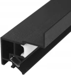Парящий профиль ST Luce ST038.429.01 под натяжной ПВХ потолок Черный