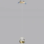 Подвесной светильник Odeon Light Sono 5101/5L под латунь/прозрачный/акрил "2 в 1" LED 5W 4000K (220V, на проводе, шар)