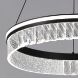 Подвесной светильник светодиодный Natali Kovaltseva Sad Queen INNOVATION STYLE 83128 PETEROLJA с пультом ДУ, моб. приложением 120W, черный, LED