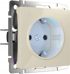 Розетка с подсветкой (слоновая кость) Werkel W1171403 (a054522)