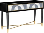 Консольный стол Garda Decor KFG122 (Черный,Золото/Черный,Золото)