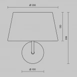 Бра Maytoni Modesto MOD360WL-01B (220V)