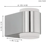 Настенный светильник уличный Eglo Briones 95079