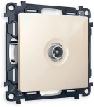 Комплект механизма Ambrella Volt TV розетки оконечной ALFA MA313010 Бежевый глянец 50-870 MHz 1dB QUANT