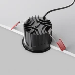 Встраиваемый светильник Maytoni Alfa LED DL043-01-15W4K-RD-B-1 (220V, круглые)