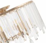 Потолочная люстра хрустальная на штанге Arte Milano Sorrento-2509 372509/5/400 GD (220V)