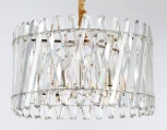 Подвесная люстра хрустальная Traditional TR5063 (220V, на цепи, свеча, круглые)