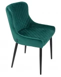 Стул обеденный RICHARD (черные матовые ножки, зелёный велюр (V108-64))
