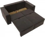 Диван прямой Куба мини (Коричневый/Велюр) Лига Диванов арт.121874