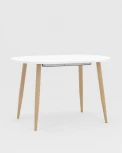 Стол обеденный Stool Group Берген раскладной 120-180*80 белый УТ000003493