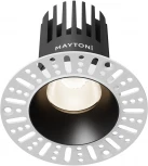 Встраиваемый светильник под гипсокартон Maytoni Dip DL121-15W-4K-TRS-B (LED, 220V, круглые)
