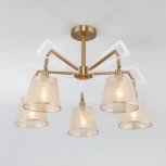 Потолочная люстра Eurosvet Alicante 60082/5 золотая бронза