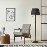 Торшер для чтения Maytoni Farel Z001FL-L3W-1B (220V, выключатель, куб)