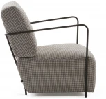 Кресло La Forma (ex Julia Grup) Gamer (Коричневый,Бежевый/ Сталь,ДСП,Акрил,Сосна,Пенополиуретан,Металл,Пена)