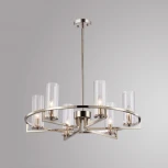 Потолочная люстра на штанге iLamp Evolution 6806-6 NIK (220V, круглые)