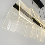 Подвесной светильник светодиодный с пультом с регулировкой цветовой температуры LED4U LED4U L7709-970 BK