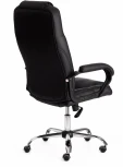 Кресло BERGAMO хром (22) кож/зам, черный, 36-6 Tetchair 19370