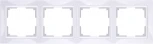 Рамка на 4 поста Snabb basic (белый) Werkel W0042001 (a051301)