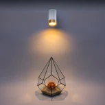 Точечный светильник накладной Wolta WSL-GU10/10WG под лампу GU10 Белый / Золотой CELLA