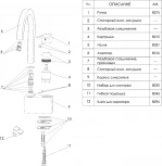 Смеситель Wasserkraft Aller 1067WHITE для кухонной мойки