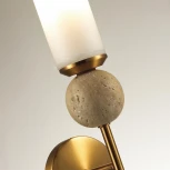 Бра Odeon Light Lolla 6625/1W под латунь/металл/стекло/камень E14 1*E14 40W 220V (шар)