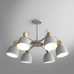 Потолочная люстра на штанге Rolla 6 Gray ImperiumLoft Rolla01 (178069-26) (220V)